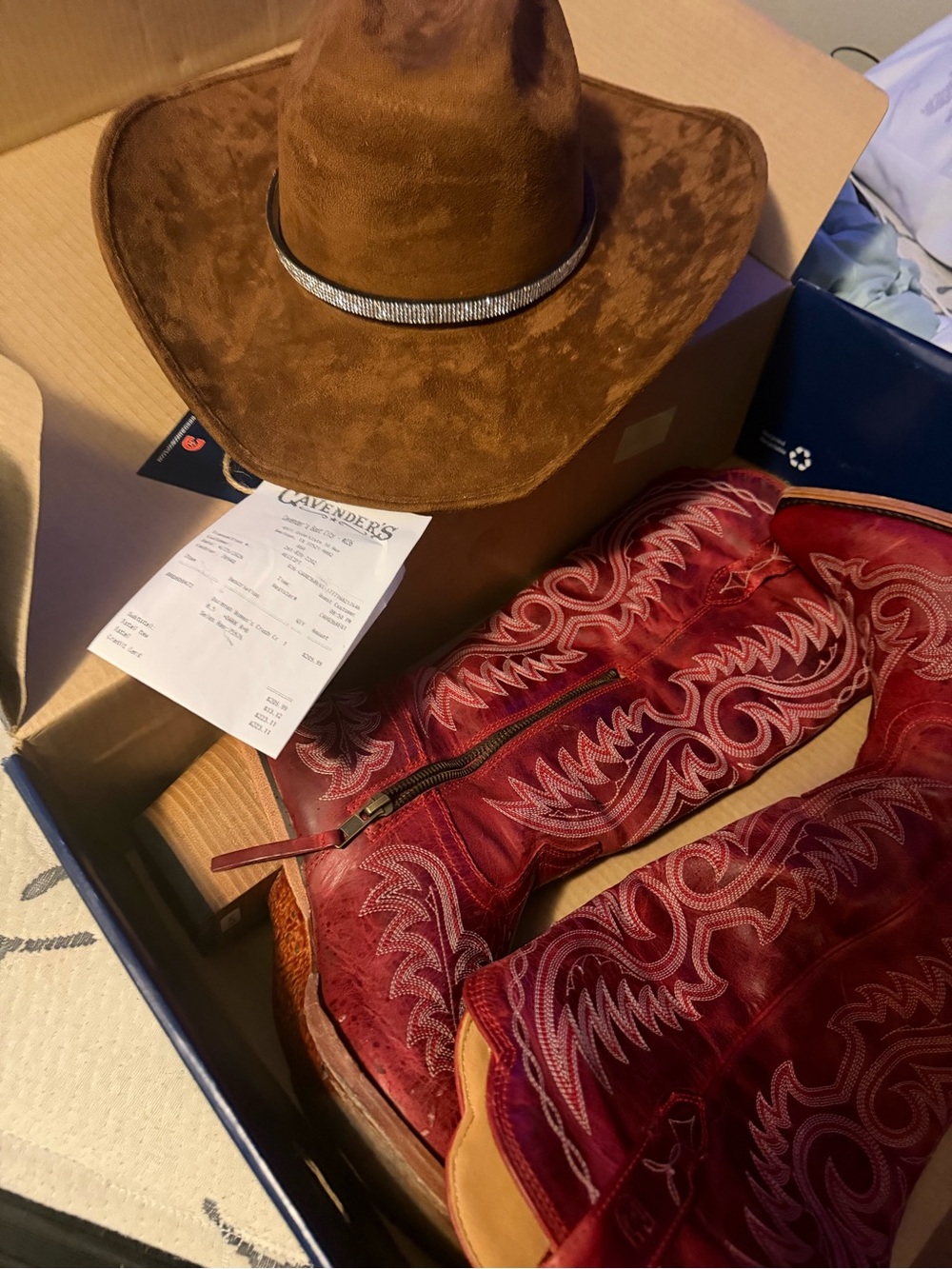 Durango Red Embroidered Western Zip-Front Boots